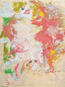 Woman Red Hair, Large Mouth, Large Foot — Willem De Kooning