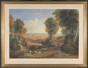 The Junction Of The Severn And The Wye With Chepstow In The Distance — David Cox