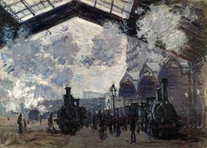 The Gare St-lazare — Claude Monet
