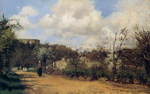 Primavera En Louveciennes — Camille Pissarro