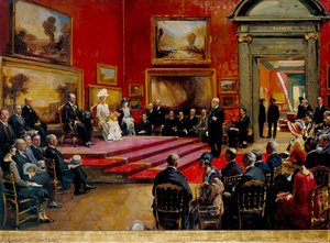 The Opening Of The Modern Foreign And Sargent Galleries At The Tate Gallery, 26 June 1926 — John Lavery