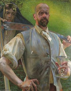 Selfportrait With Death — Jacek Malczewski