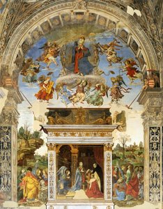 Parete Dell'altare Della Cappella Carafa — Filippino Lippi