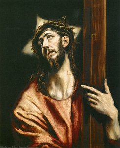 Christ Holding The Cross — El Greco