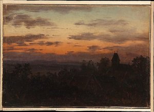 Landscape At Sunset — Carl Gustav Carus