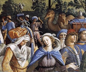 Le Voyage De Moïse En Égypte Et La Circoncision De Son Fils Éliézer (détail) — Le Pérugin