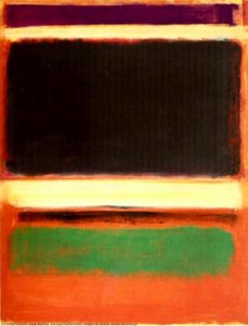 Magenta, Schwarz Und Grün Auf Orange — Mark Rothko