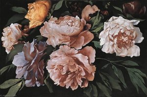 German Pfingstrosen (päonien) Peonies — Anselm Feuerbach