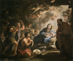 Adoración De Los Pastores — Luca Giordano