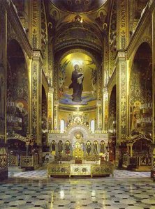 Interior of the Cathedral of St. Vladimir, Kiev, View of the apse