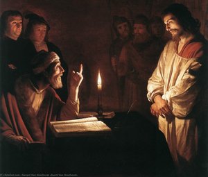 Christ Before The High Priest (detail) — Gerard Van Honthorst