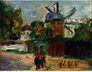 Le Moulin De La Galette At Montmatrtre 1 — Maurice Utrillo