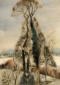 Iver Heath, Buckinghamshire, Snow — Paul Nash