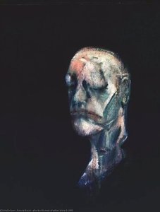 after the life mask of william blake iii, 1955