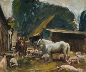 Eine Hofszene — Sir Alfred James Munnings