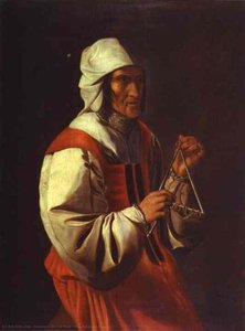 Il Giocatore Triangolare — Georges De La Tour