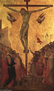 Ugolino The Crucifixion, Mid 1300s, Tempera On Wo — Ambrogio Lorenzetti