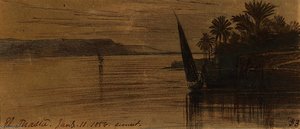 Sunset On The Nile — Edward Lear