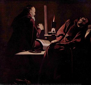 San Francesco In Estasi, Noto Anche Come Il Monaco Che Prega Accanto Al Monaco Morente — Georges De La Tour