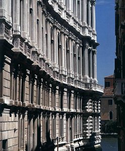 Ca' Pesaro Façade On The Rio Delle Due Torri — Baldassare Longhena