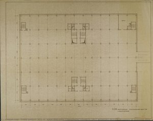 A.d.w. Main Building 2 Basement Storeys 1rst Working Design (academy Of Sciences, Floor Plan) — Franz Ehrlich