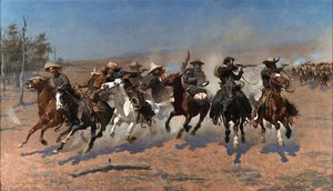 Una Corsa Verso Il Bosco — Frederic Remington