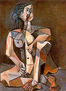 Donna Seminuda Accovacciata — Pablo Picasso