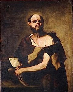 Philosophe Aux Lunettes — Luca Giordano