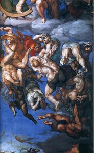 Il Giudizio Universale (dettaglio) (20) — Michelangelo Buonarroti