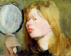 Girl With A Mirror — Viktor Pasmor