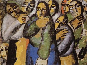 Peasant Women In A Church — Kazimir Malevich