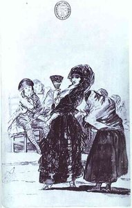 Alte Bettlerin Mit Einer Maga — Francisco José De Goya Y Lucientes