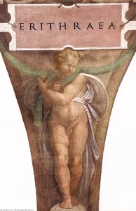 Sibila Eritreia (detaliu) — Michelangelo Buonarroti