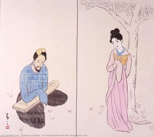 A Farewell Beneath The Paulownia Tree — Takehisa Yumeji