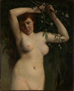 Nude With Flowering Branch — Gustav Кјорбе