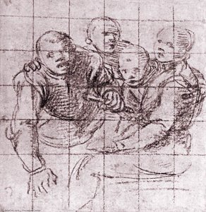 'study For The ''ricotta Eaters''' — Vincenzo Campi