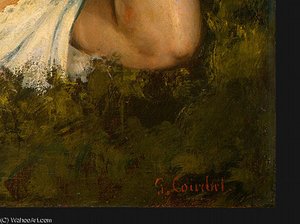 Čtenářka Mladá — Gustav Courbet