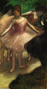 Tri Plesalice U Ružičasto — Hilaire Germain Edgar Degas