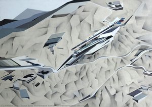 Overall Isometric, Day View — Zaha Hadid
