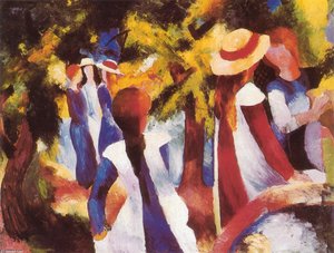 Ragazze Sotto Gli Alberi — Augusto Macke