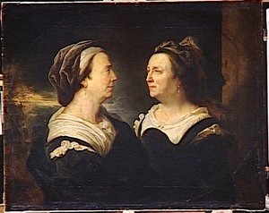 Madame Rigaud En Deux Attitudes Differentes — Hyacinthe Rigaud