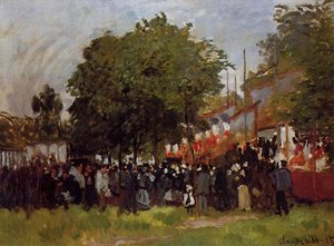 Fête À Argenteuil — Claude Monet