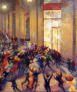 Aufruhr In Der Galleria — Umberto Boccioni