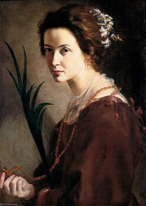 Unknown Lady As St Elizabeth — Alonzo Cano