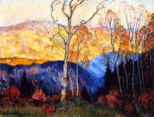Golden Autumn, Laurentians — Clarence Alphonse Gagnon