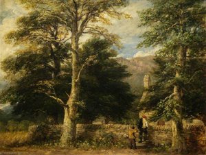 The Church At Betws Y Coed, Snowdonia — David Cox The Elder