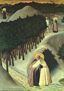 The Meeting Of St. Anthony And St. Paul — Sassetta