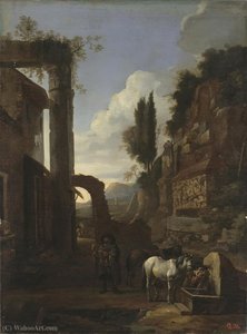 Road In The Roman Campagna — Jan Miel