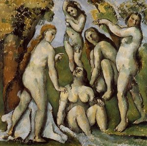 Pięć Pań Na Plaży — Paul Cézanne