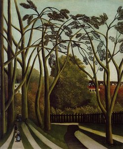 Paisaje A Las Orillas Del Bièvre En Bicêtre, Primavera — Henri Julien Félix Rousseau (le Douanier)